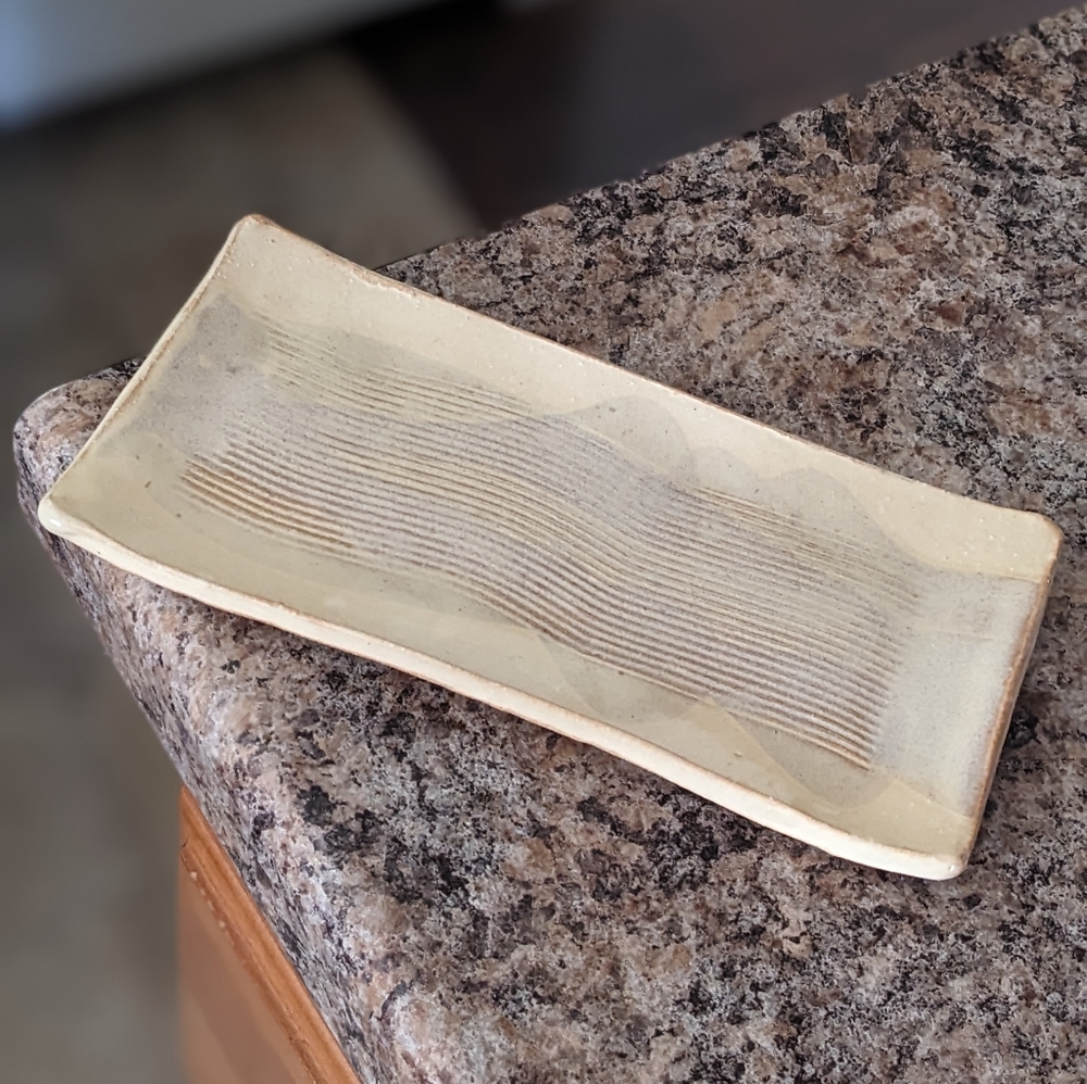 Artisan pottery smudge tray